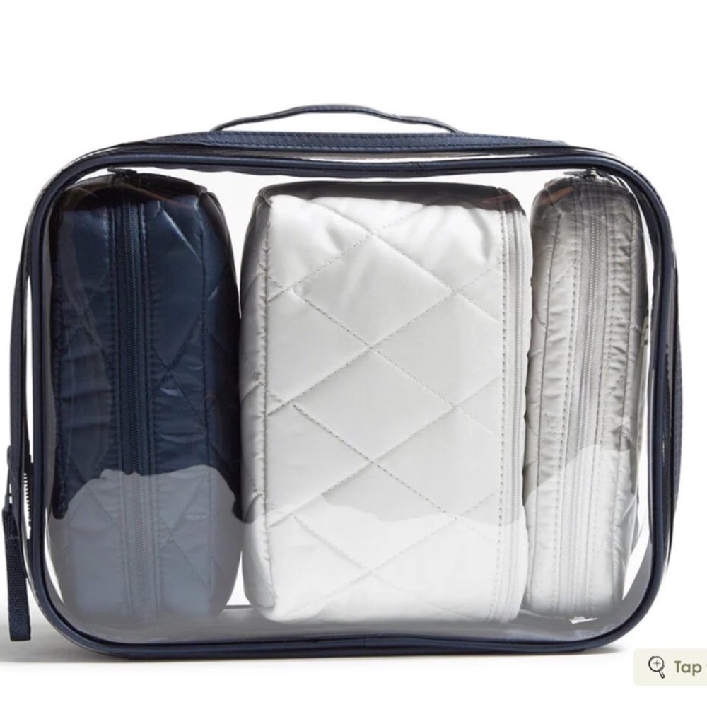 Vera Bradley Oyster Mushroom 4 Pc. Cosmetic Organizer Set